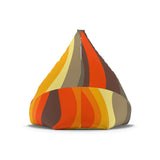 Atomic Era Bean Bag Chair Cover – 70s Midcentury Modern Accent - retro bean bag