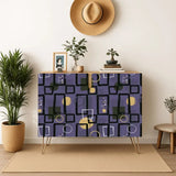Atomic Midcentury Hairpin Cabinet – 50s Retro Wood Storage for Modern Homes - One Size - retro cabinet