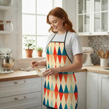 Atomic Retro 60s Print Apron with Front Pocket – Midcentury Kitchen Style - retro kitchen