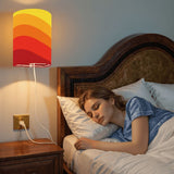 70s Retro Wall Sconces Set –  Smart LED, Orange Stripes