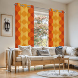 Multi Sizes Retro 70s Blackout Curtains - Midcentury Modern Decor