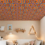 Retro Bauhaus Peel & StickWall Panel Kit: Waterproof PVC Tiles