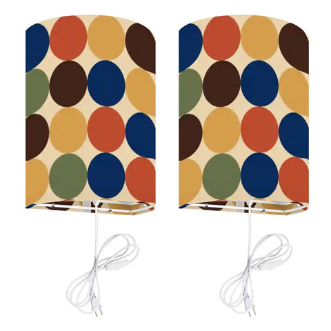70s Retro Wall Sconces Set –  Smart LED, Multicolor Dots