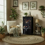 Baroque Still Life Print 4-Drawer Dresser – Moody Lightweight Storage - retro dresser