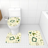 60s Retro Atomic Bathroom Rugs Set | Midcentury Modern Bathroom Decor
