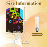 70s Retro Wall Sconces Set –  Smart LED, Geometric Rainbow