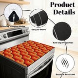 Retro Midcentury Stove Cover – 70s Vibrant Kitchen Protector Mat