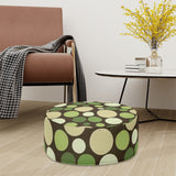 Retro Bubble Pattern Lounge Seat Footstool – Midcentury Modern Ottoman
