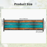 Retro Wood Grain Privacy Screen – Waterproof Balcony Fence Cover