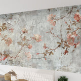Vintage Roses Painting Removable Stick and Peel Wallpaper - Custom Sizes
