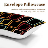 Black 60s Retro Comforter Set: Queen Size Microfiber Bedding - One Size - retro bedding