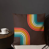 Black Rainbow 70s Retro Shower Curtain - Midcentury Style Home - retro bathroom