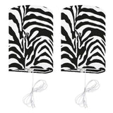 Black White Zebra Flower Pot - Retro Animal Print Wooden Legs Plant Pot - retro ads