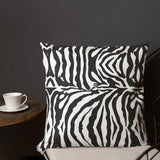 Black White Zebra Flower Pot - Retro Animal Print Wooden Legs Plant Pot - retro ads