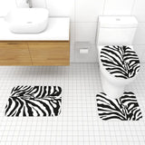 Black White Zebra Flower Pot - Retro Animal Print Wooden Legs Plant Pot - retro ads