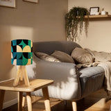 Blue Retro Tripod Lamp – Mid Century Accent Light with Remote Control - retro table lamps