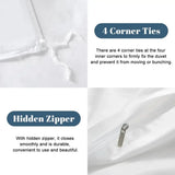 Blue Waves Duvet Cover Set: 70s Retro Full Size Microfiber Bedding - retro bedding