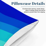 Blue Waves Duvet Cover Set: 70s Retro Full Size Microfiber Bedding - retro bedding