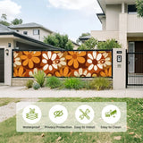 Bold 70s Flowers Privacy Screen – Waterproof Patio & Balcony Cover - Retro Privacy Screen