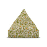 Bold 70s RETRO DAISIES Canvas Bean Bag Chair Cover Midcentury in 2 Sizes - 38’’ × 42’’ × 29’’ / Without insert - retro