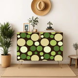 Bold Polka Dots 70s Floor Bean Bag Cover – Midcentury Modern Retro - retro bean bag