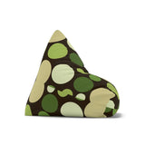 Bold Polka Dots 70s Floor Bean Bag Cover – Midcentury Modern Retro - retro bean bag