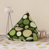 Bold Polka Dots 70s Floor Bean Bag Cover – Midcentury Modern Retro - retro bean bag