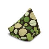 Bold Polka Dots 70s Floor Bean Bag Cover – Midcentury Modern Retro - retro bean bag