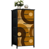 Brown Black Midcentury Modern Retro 70s Dresser – 4-Drawer Storage - One Size - retro dresser