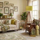 Butter Yellow Shade Retro Scandi Light - Wooden Tripod Floor Lamp - retro floor lamps