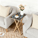 Space-Saving Retro Wooden TV Trays Set | Midcentury Modern Design