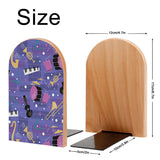 Size diagram of the Jazz Music bookend: 12 cm wide, 17 cm high, base 10 by 5 cm