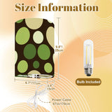 70s Retro Wall Sconces Set –  Smart LED, Green Dots