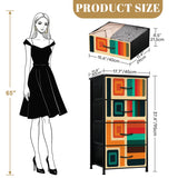 1960s Retro Dresser: Midcentury Modern Lightweight Fabric Cabinet