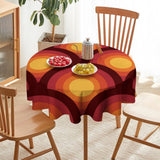 70s Retro Bathroom Set – Shower Curtain with 3 Matching Rugs