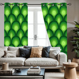 Midcentury Modern Peacock Eye Blackout Curtains: 70s Retro Multi Sizes