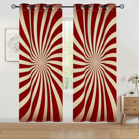 70s Starburst Blackout Curtains: Midcentury Pattern Vintage Home Decor