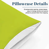 Chartreuse Green Indigo Duvet Cover Set: Full Size Microfiber Bedding - retro bedding
