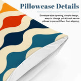 Colorful 70s Retro Double Duvet Cover Set: Midcentury Modern Bedding - Bedding - retro