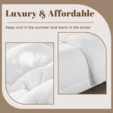 60s Floral Leaf Retro Comforter Set: Queen Size Microfiber Bedding