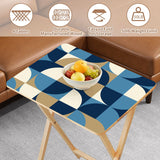 Space-Saving Wooden TV Trays Set | Midcentury Modern Design