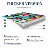 Retro Bauhaus Self-Adhesive Wall Panel Kit: Waterproof PVC Tiles