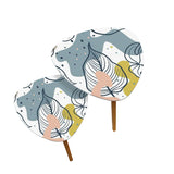 Triangle 60s Retro Tripod Nesting Table Set, Leaves