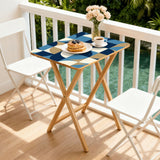 Space-Saving Wooden TV Trays Set | Midcentury Modern Design