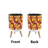 Retro 70s Midcentury Flower Pot - Scandi Style Plant Pot with Wooden Legs