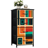 1960s Retro Dresser: Midcentury Modern Lightweight Fabric Cabinet