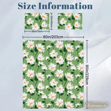 Daisy Meadow Duvet Cover Set: 70s Retro Full Size Microfiber Bedding - retro bedding