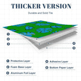 Retro Monstera Stick & Peel Wall Panel Kit: Waterproof PVC Tiles