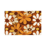Double Sided Retro 70s Flowers Table Mats - Midcentury Modern Placemats - 4 Pcs - retro table linen