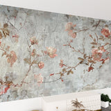 Vintage Roses Painting Removable Stick and Peel Wallpaper - Custom Sizes
